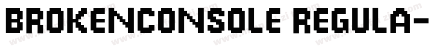 BrokenConsole Regula字体转换